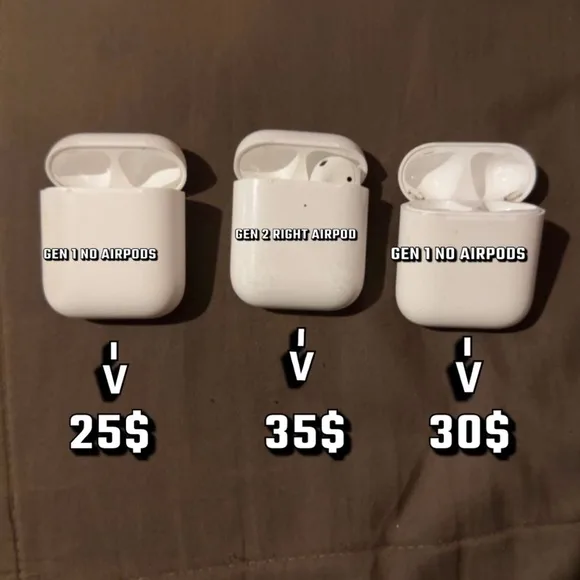 APPLE AIRPODS (case with right airpod or only case) thumbnail
