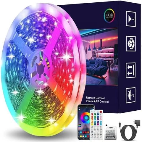 LED Strip Light RGB Multicolor 65FT with 44 Key Remote 5050