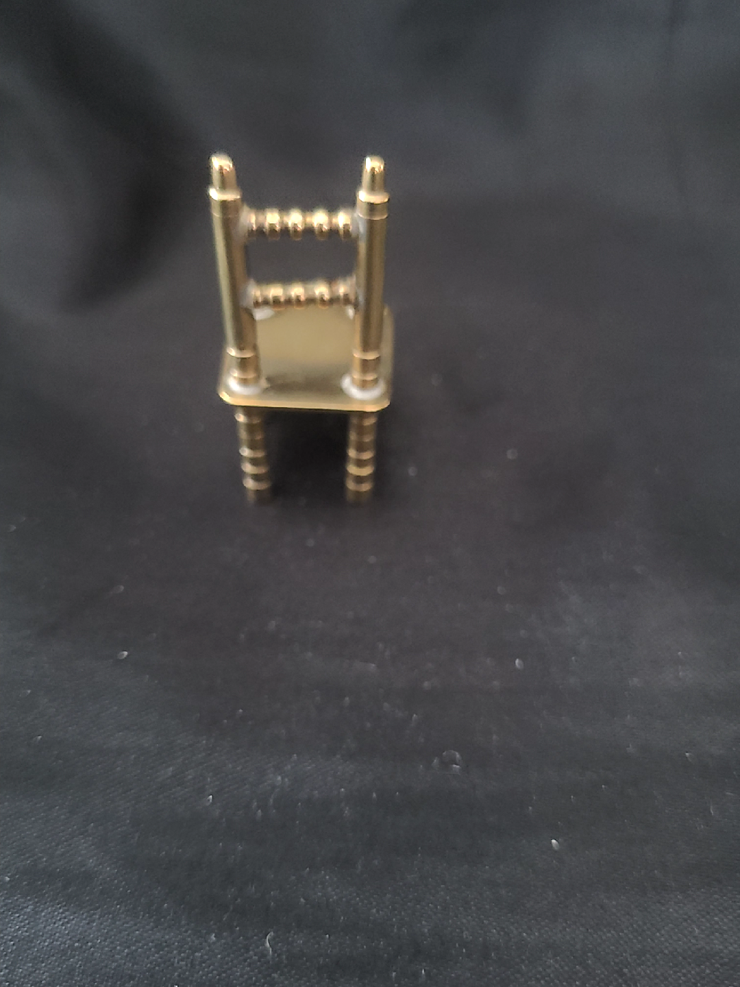 Miniature Brass Chair - photo 2