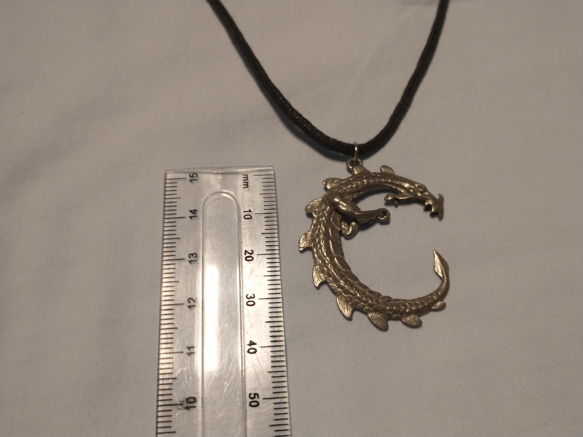 Dragon necklace on cord - photo 3