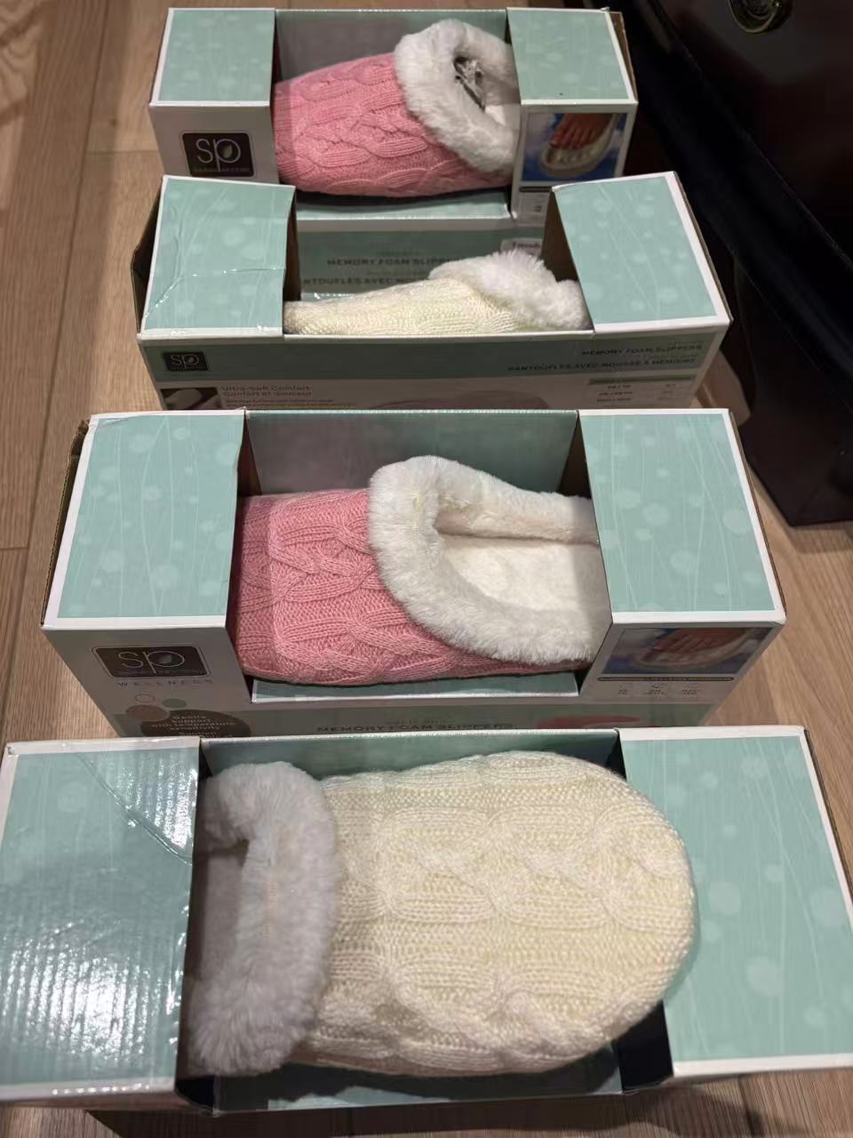 Sarah Peyton Wellness Cable Knit Slippers - NEW - photo 3