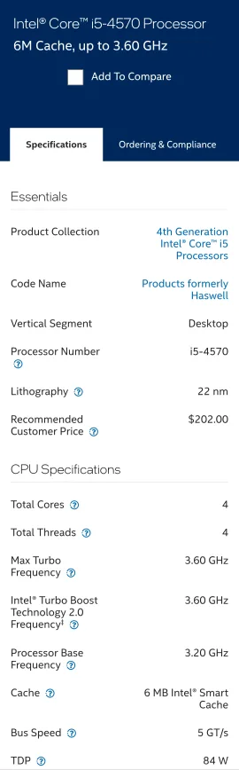 Intel Core i5-4570 CPU with Cooler image indicator(5)