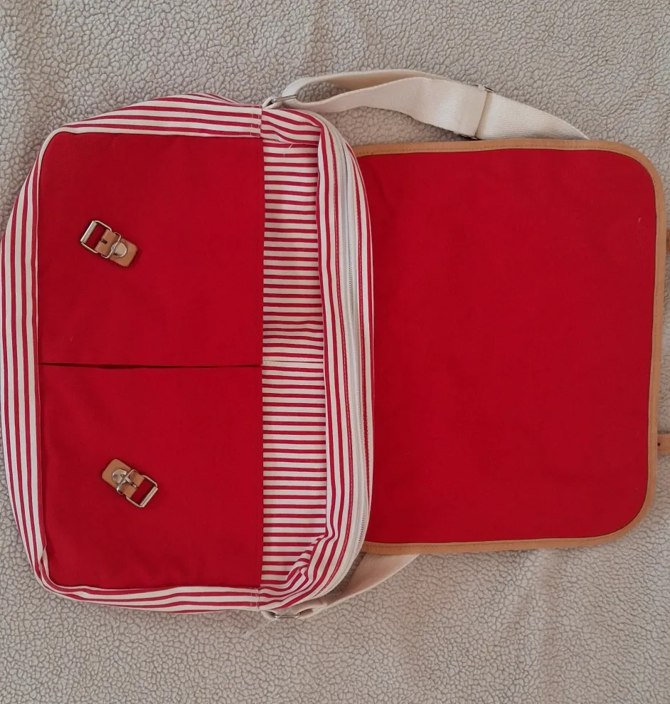 Red & White Striped Bag image indicator(2)