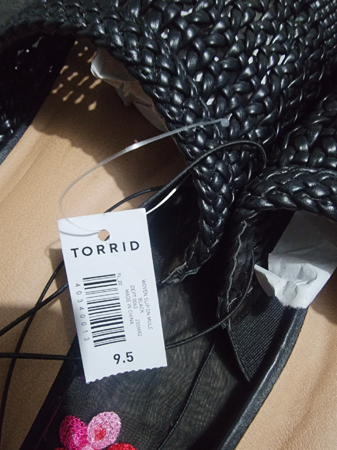Torrid Woven Slip-On Mule - Size 9.5, Black - photo 3