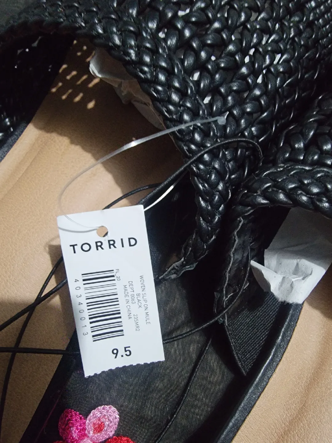 Torrid Woven Slip-On Mule - Size 9.5, Black image indicator(3)
