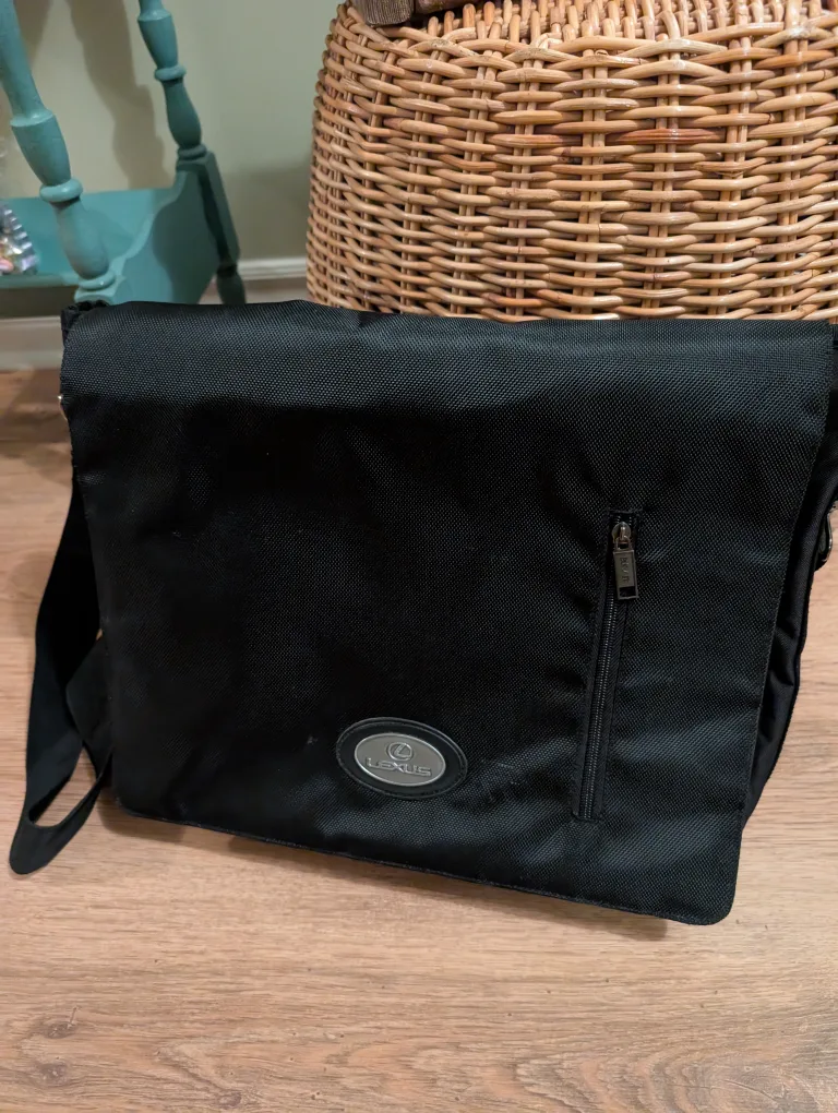 Lexus Black Messenger Bag image indicator(2)