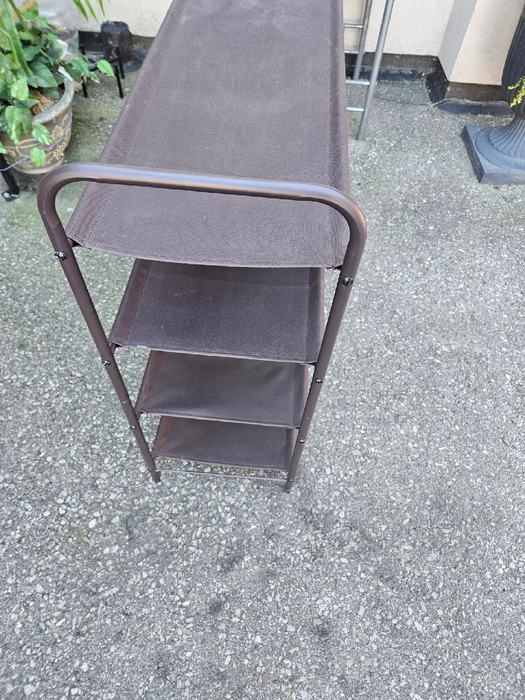 Brown 3-Tier Shoe Rack - like new image indicator(4)