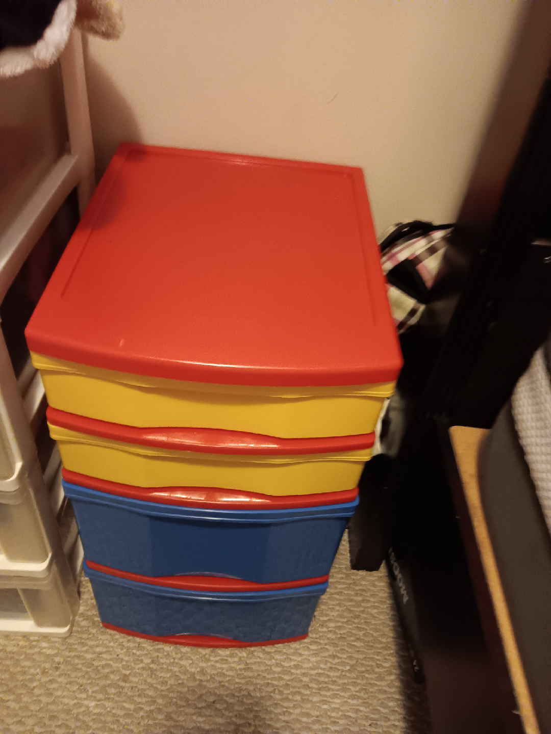 plastic drawer set of 3 - photo 2