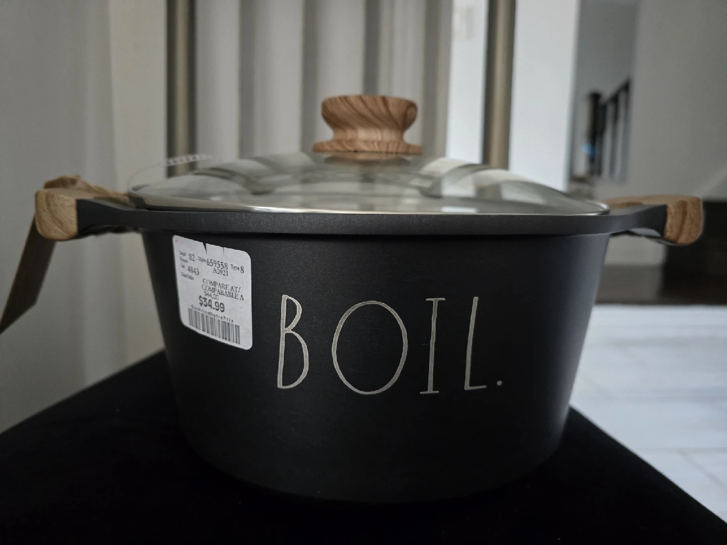 Rae Dunn 'Boil' Pot with Lid