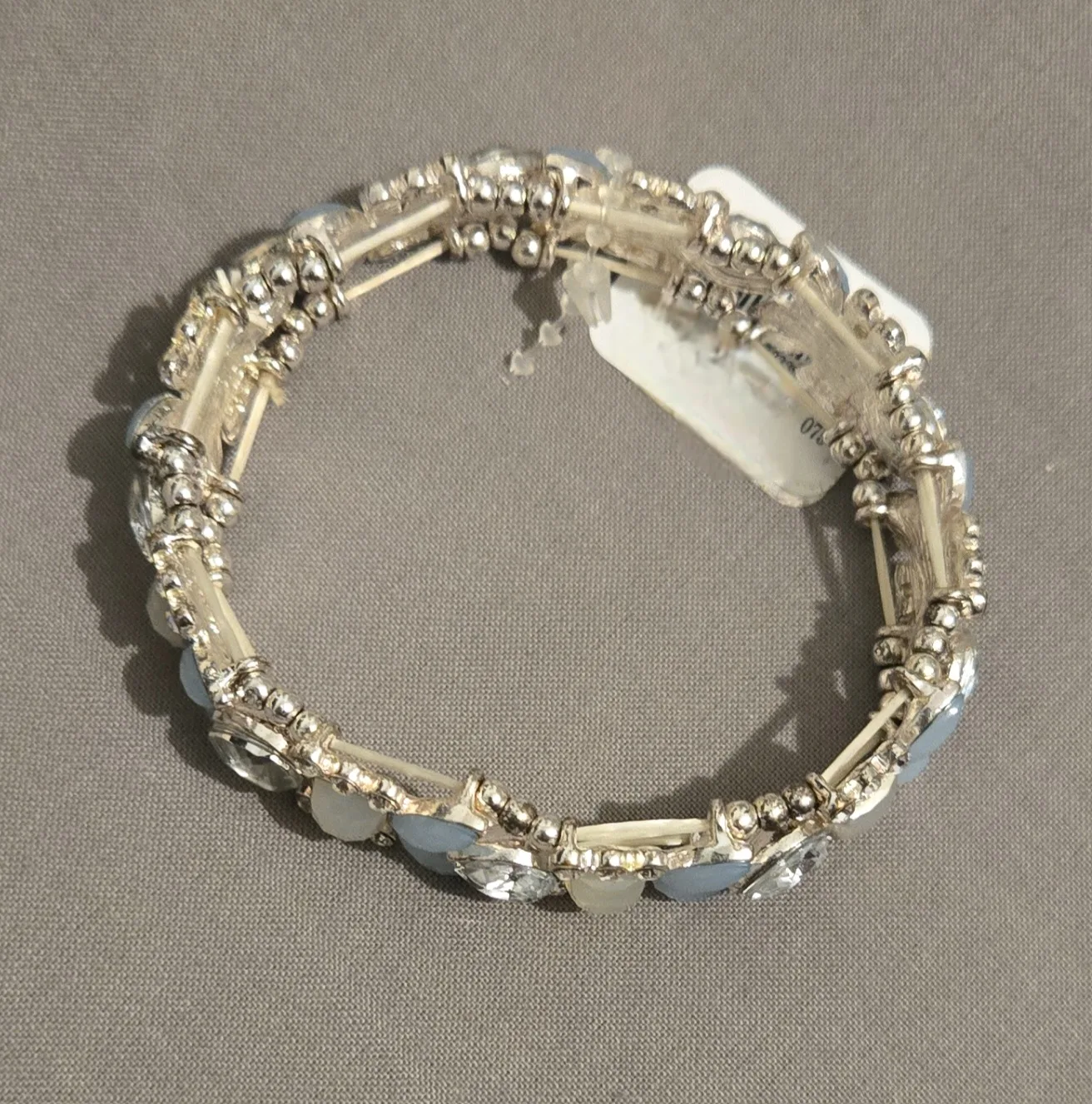 NEW Silver & Light Blue Bracelet image indicator(3)