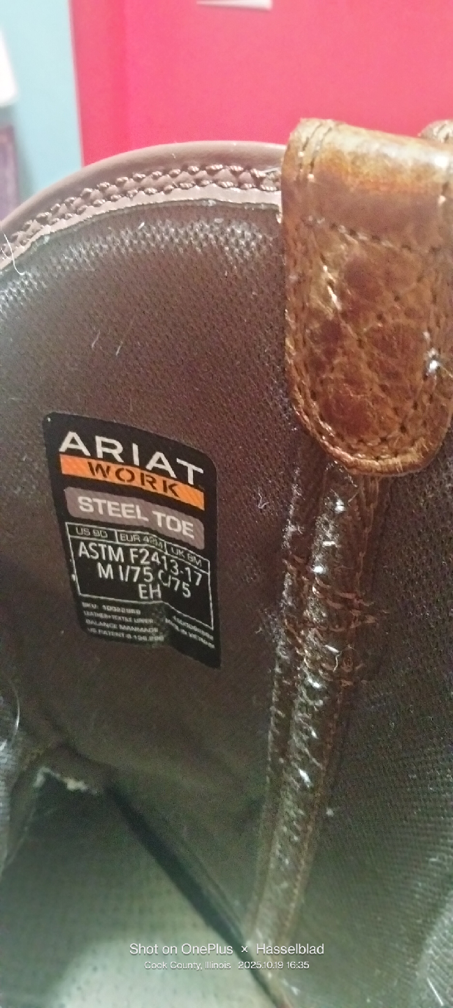 Ariat Work Steel Toe Boots - Size- 9D - photo 5