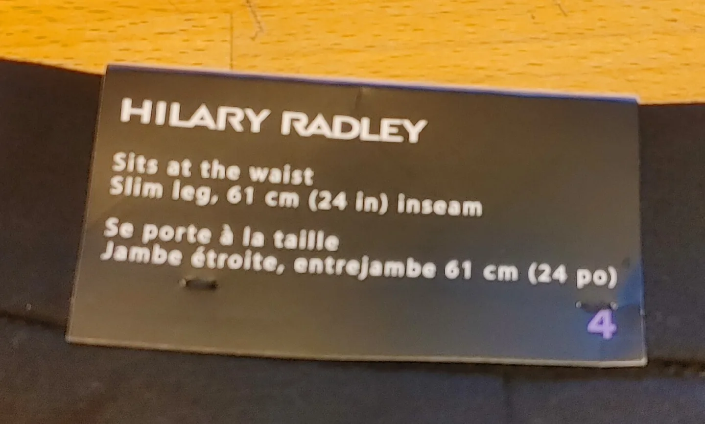 Hilary Radley Black Pants - Size 4 image indicator(8)