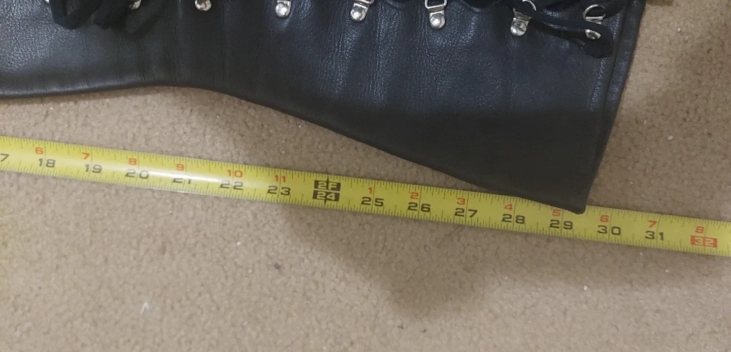 Black Lace-Up Thigh High Heel Boots image indicator(6)