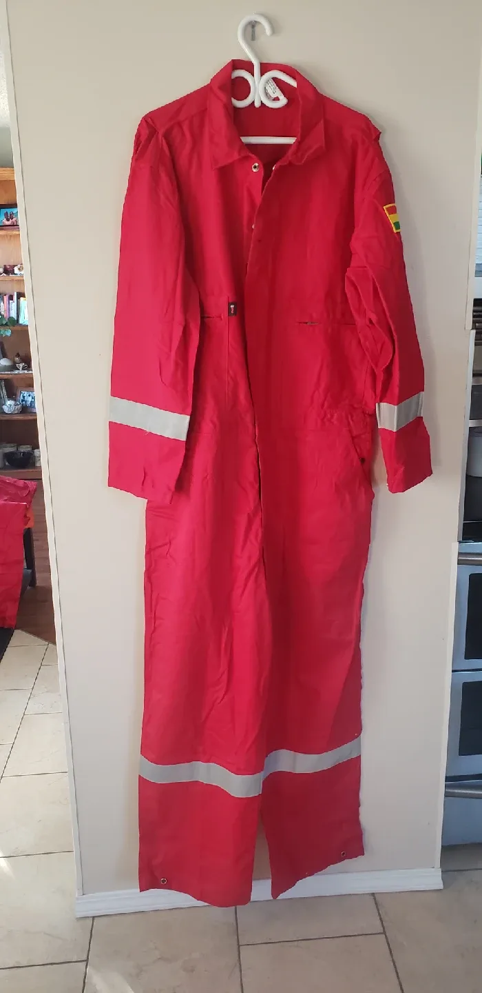 Mens Red Coverall