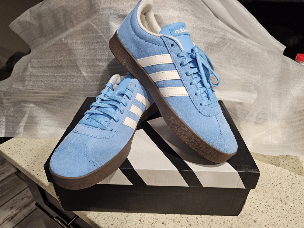 Adidas VL Court 2.0 Light Blue - Size 11 - photo 3
