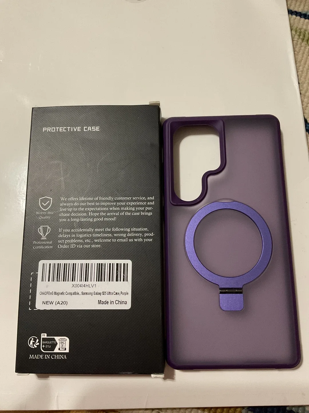 Magnetic Purple Case for Samsung Galaxy S25 Ultra thumbnail