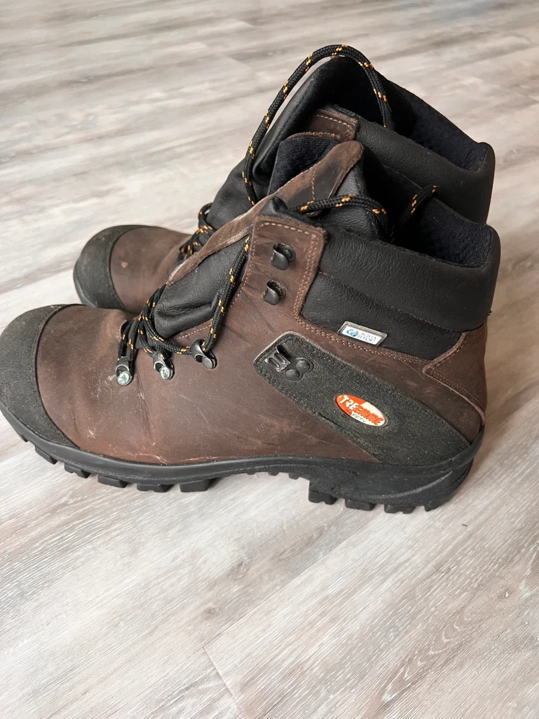 Treemme Brown Leather Saftey shoes - Size 46