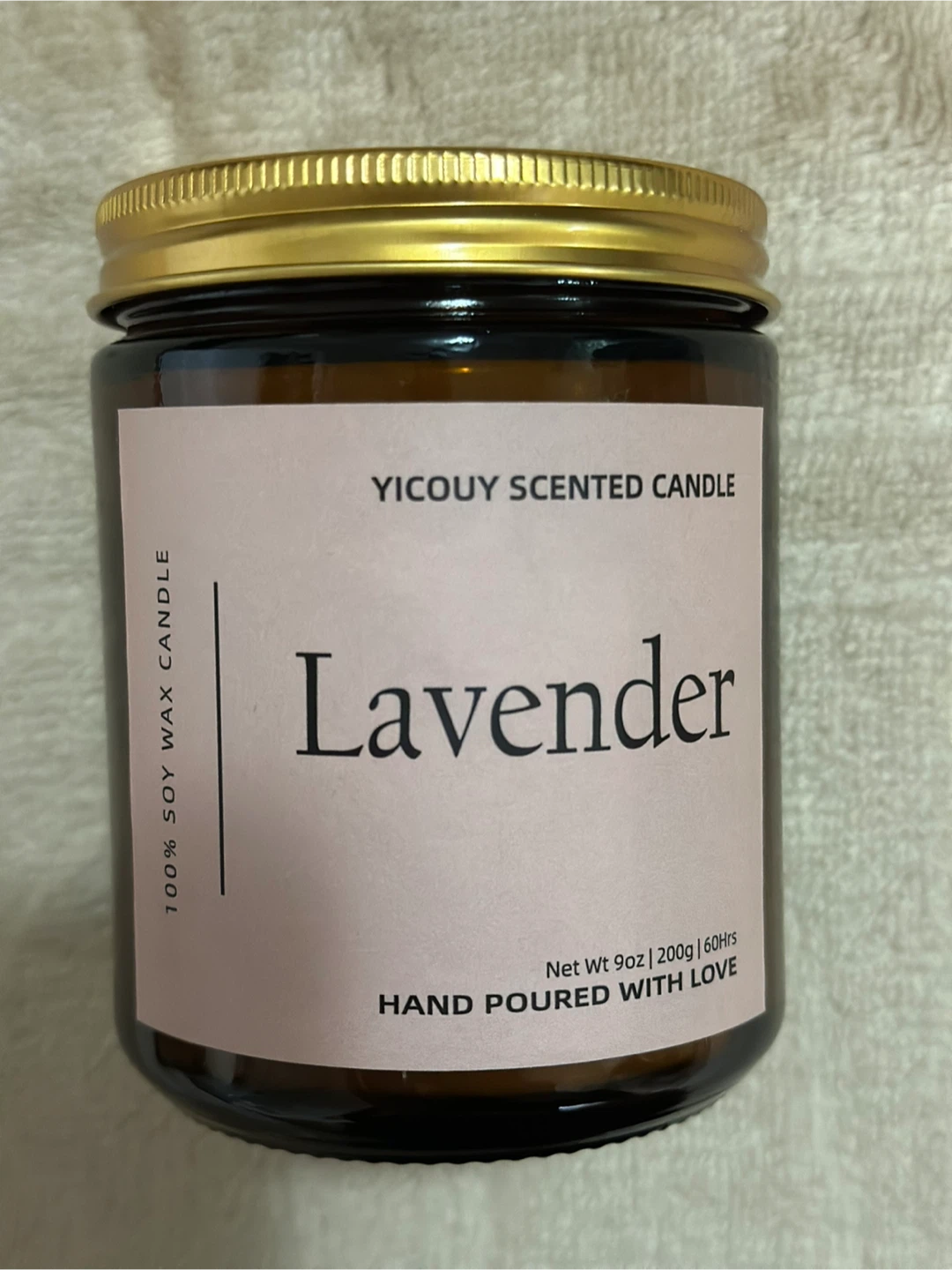 Lavender scent candle