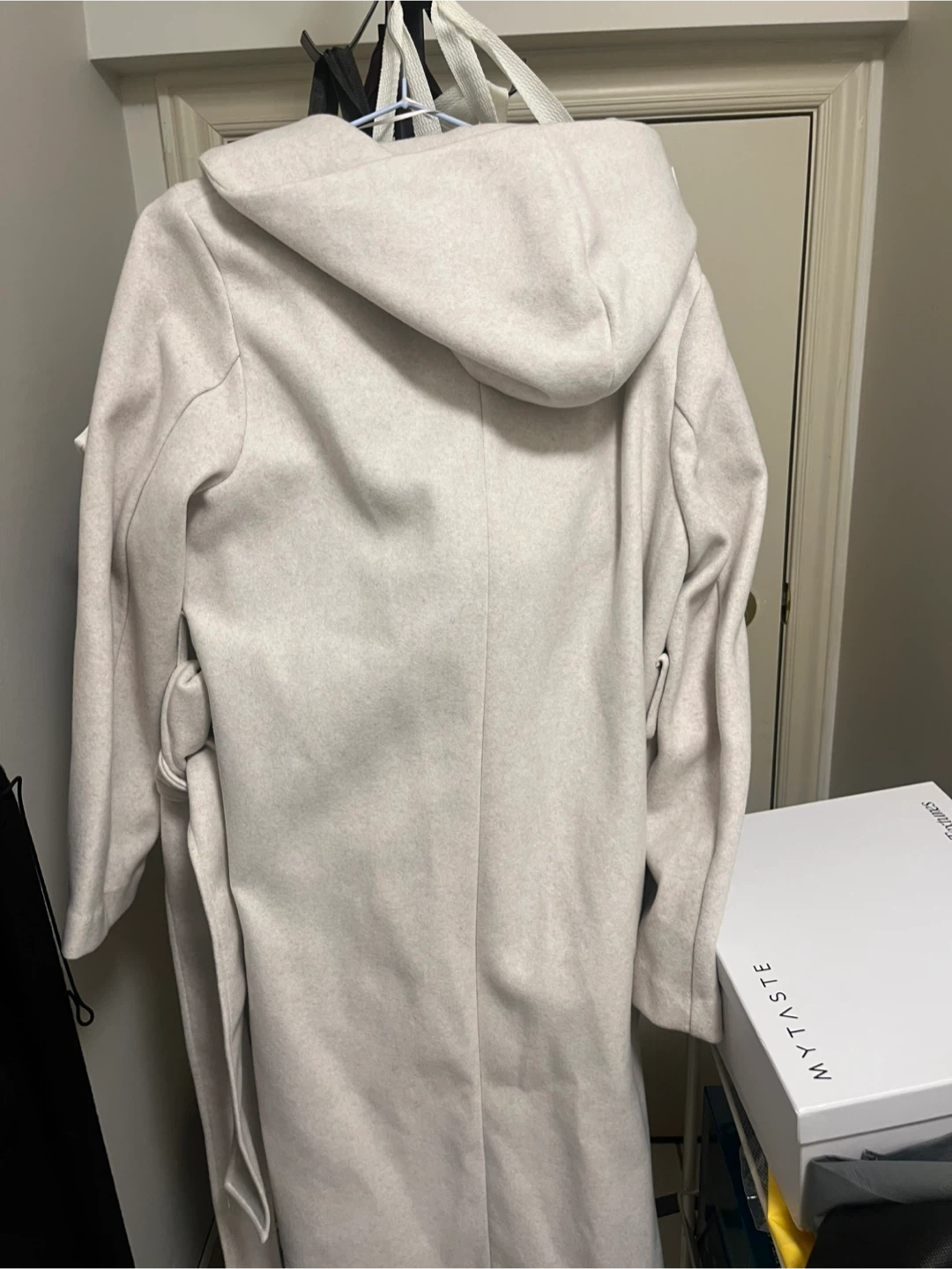 ZARA Soft Hooded Coat – Ecru – XS – Style #3046/266 - photo 4