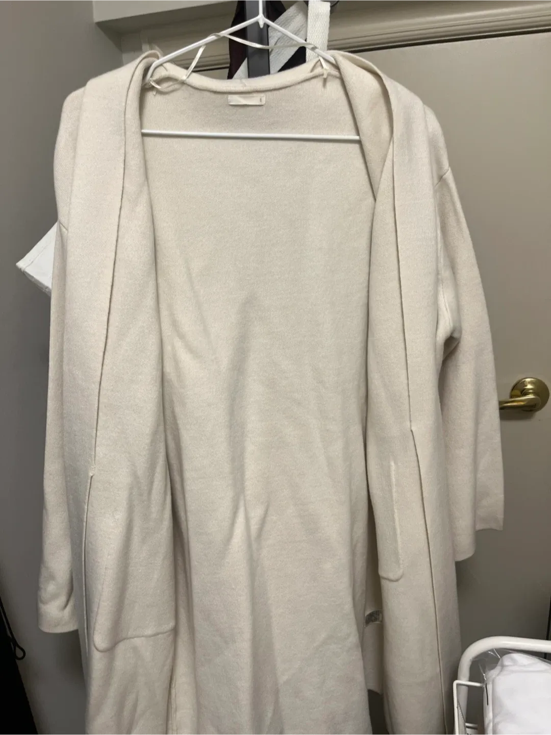 GU Knit Long Cardigan – Cream – S – Japan Exclusive image indicator(5)