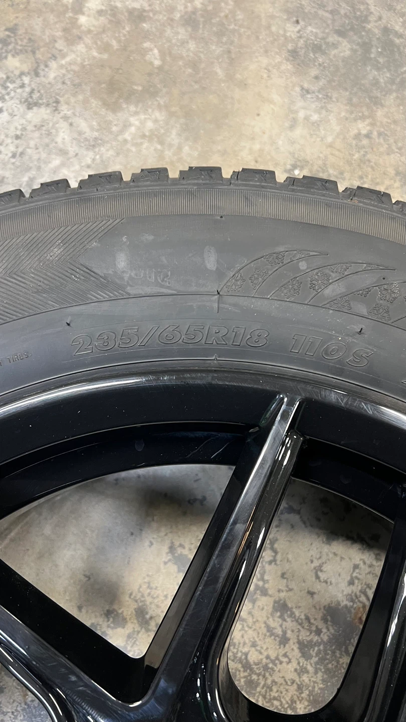 235/65R18 winter tires w/rims - photo 3