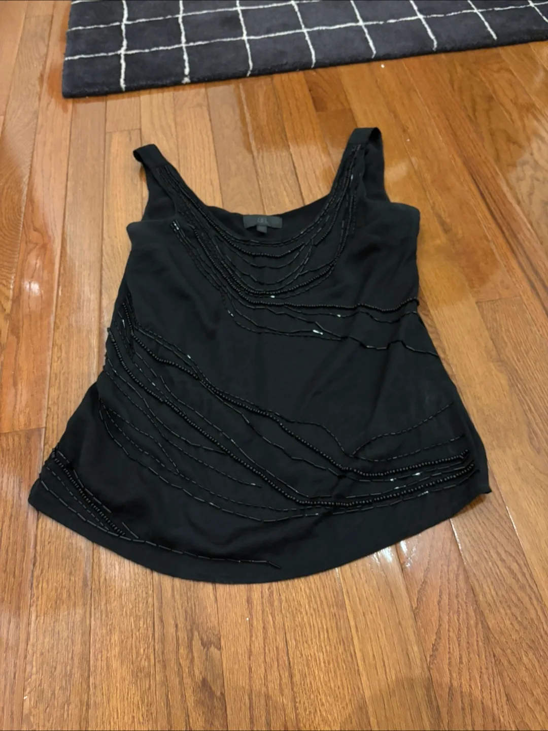 Banana Republic Black Beaded Tank Top - Size S