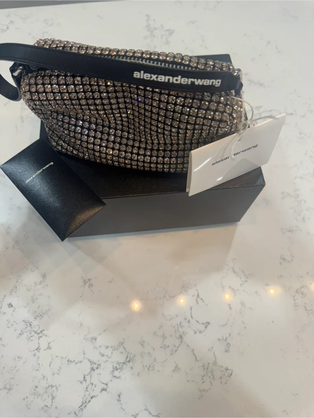 Alexander Wang Rhinestone Pouch Pink Medium Heiress Bag image indicator(5)