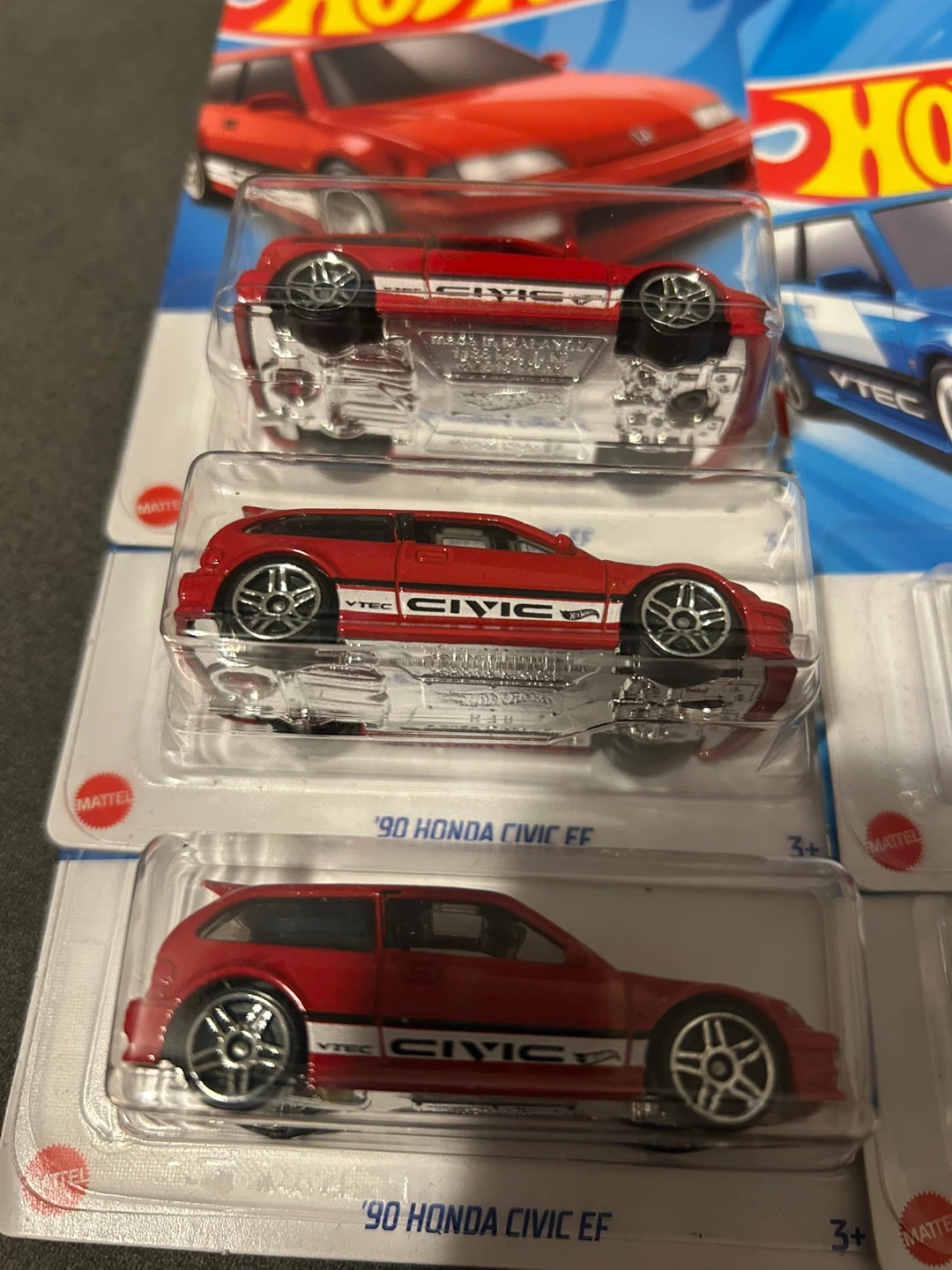 Hot Wheels '90 Honda Civic EF - Red & Blue - photo 3