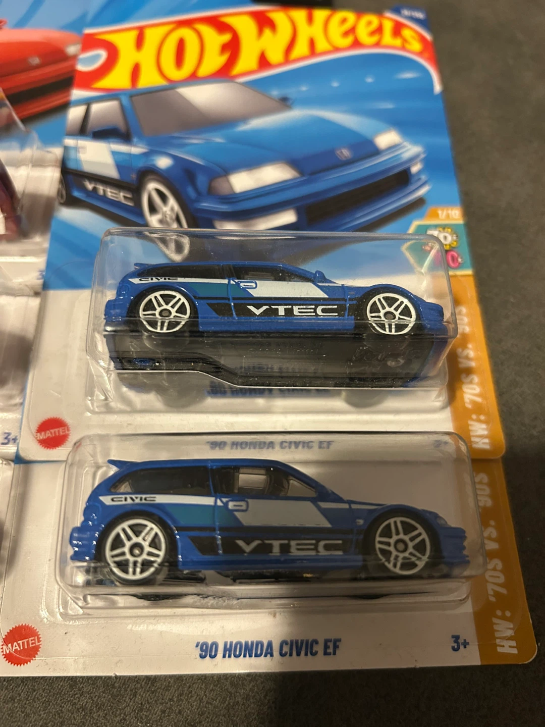 Hot Wheels '90 Honda Civic EF - Red & Blue - photo 2