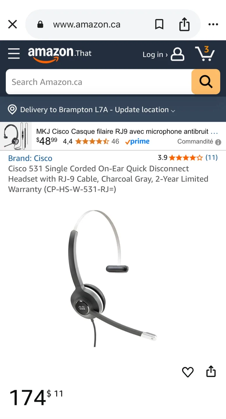 Cisco Headset 521/522 - Brand New! image indicator(5)