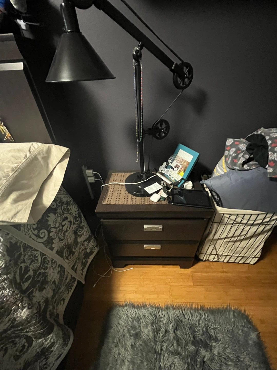 Bed Frame with Storage Drawers - Dark Brown - photo 5
