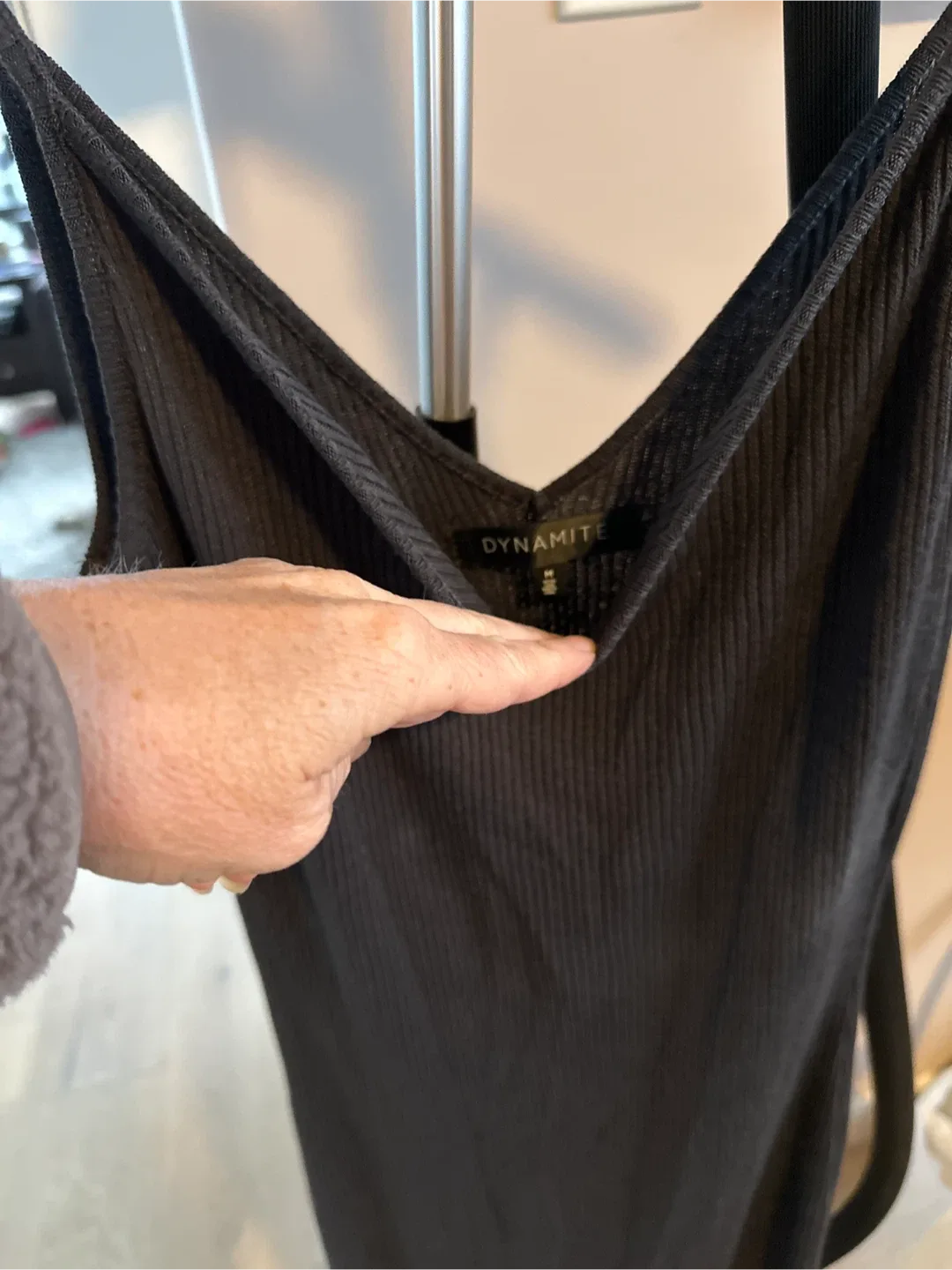 Dynamite dark grey Ribbed Dress Size S image indicator(2)