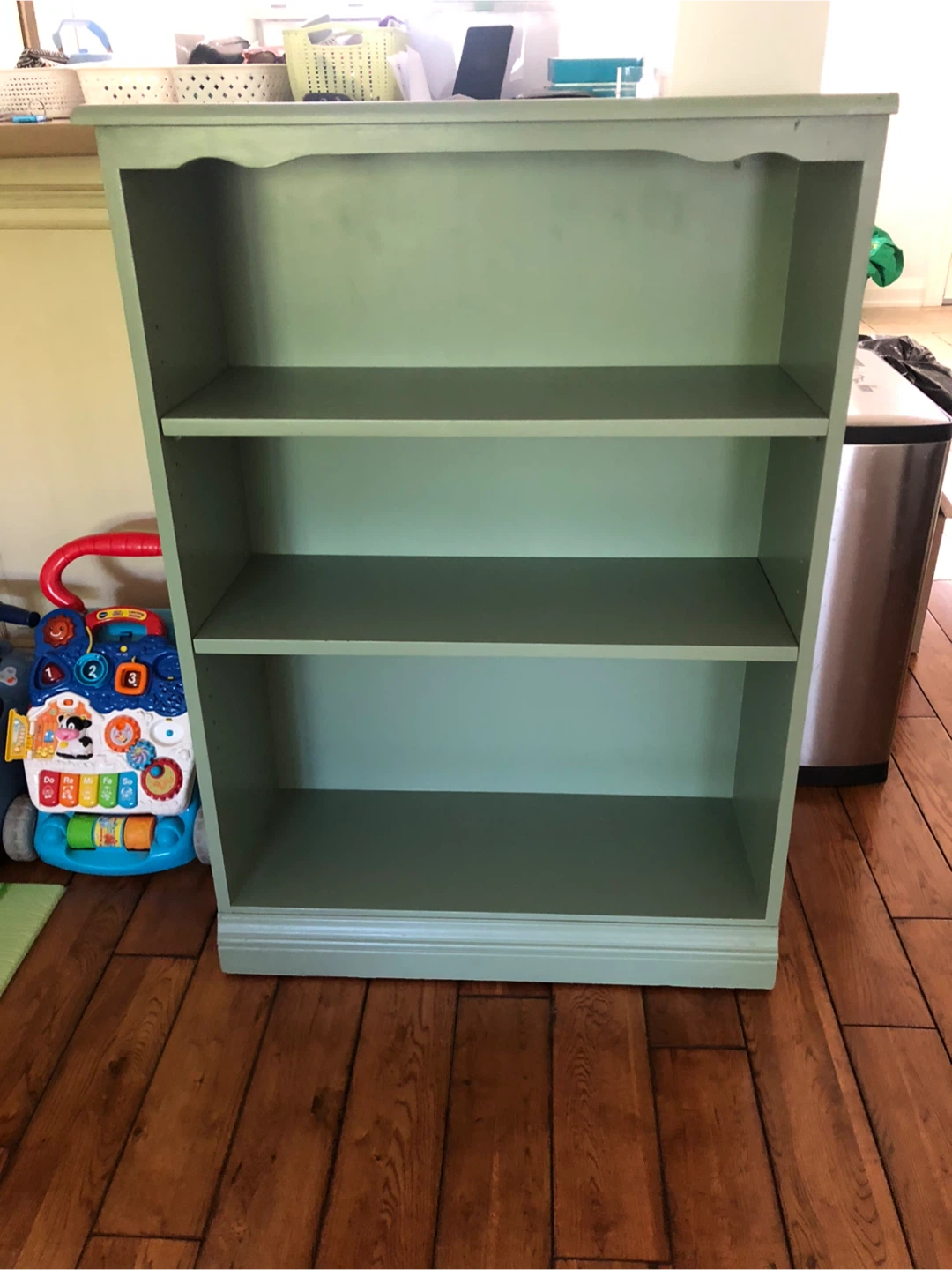 Green Wooden Bookcase