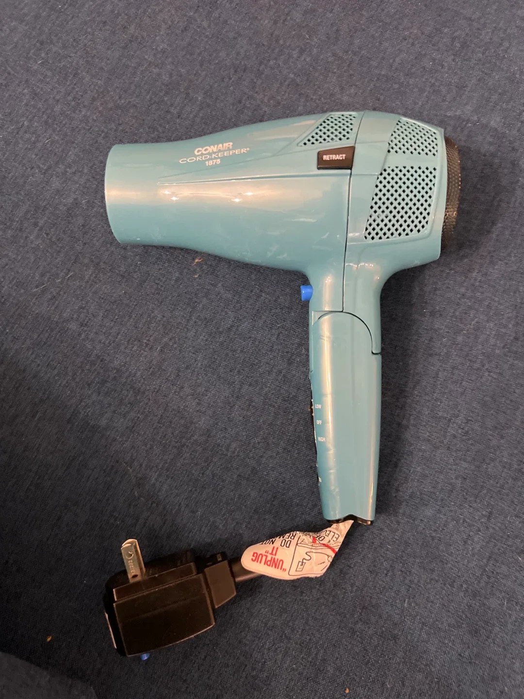 Conair Cord-Keeper 1875 Hair Dryer image indicator(2)