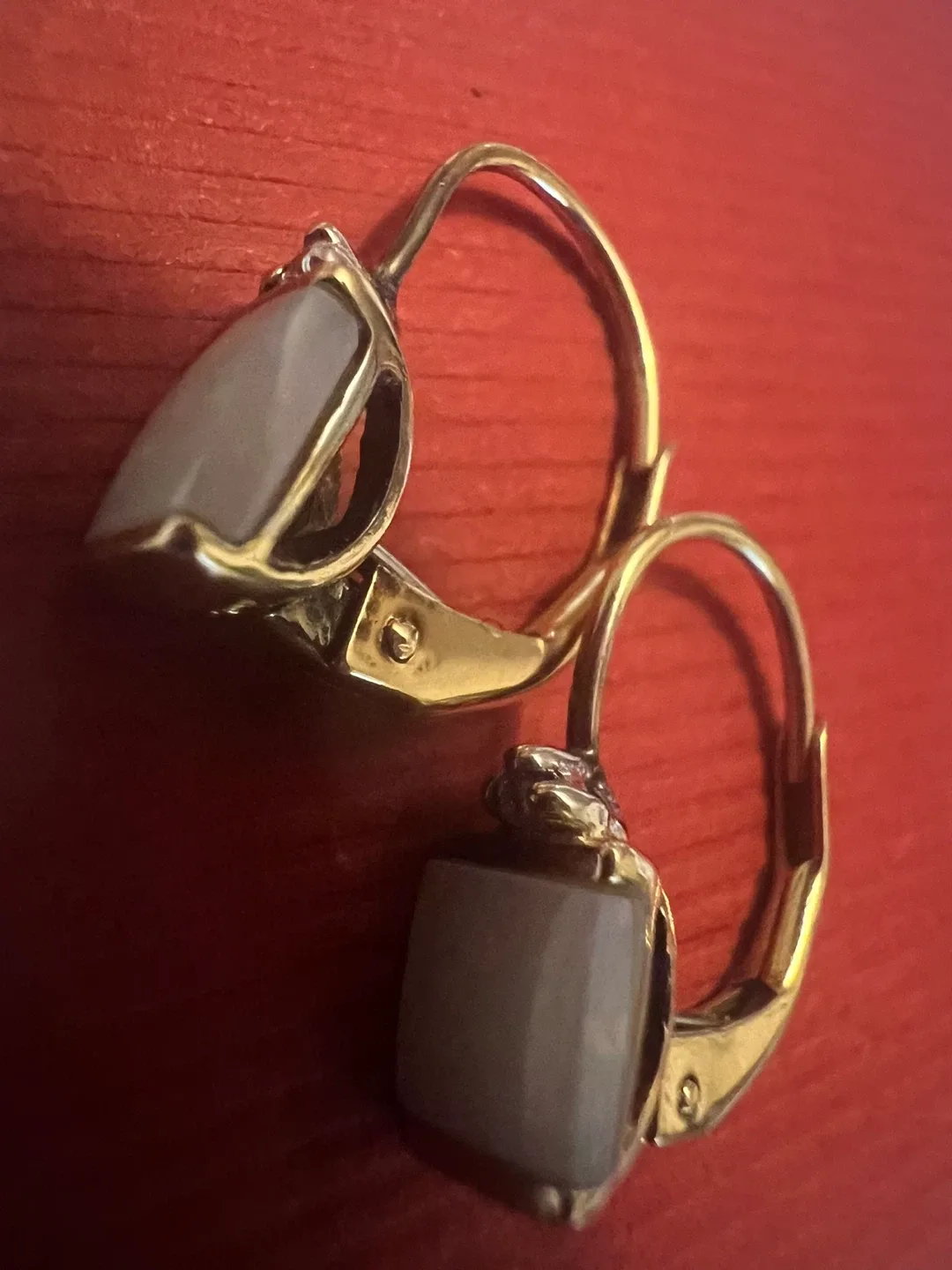 10 k opal and diamonds Earrings thumbnail