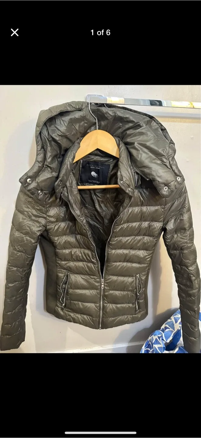 Zara Woman Down Jacket - XS no try ons thumbnail