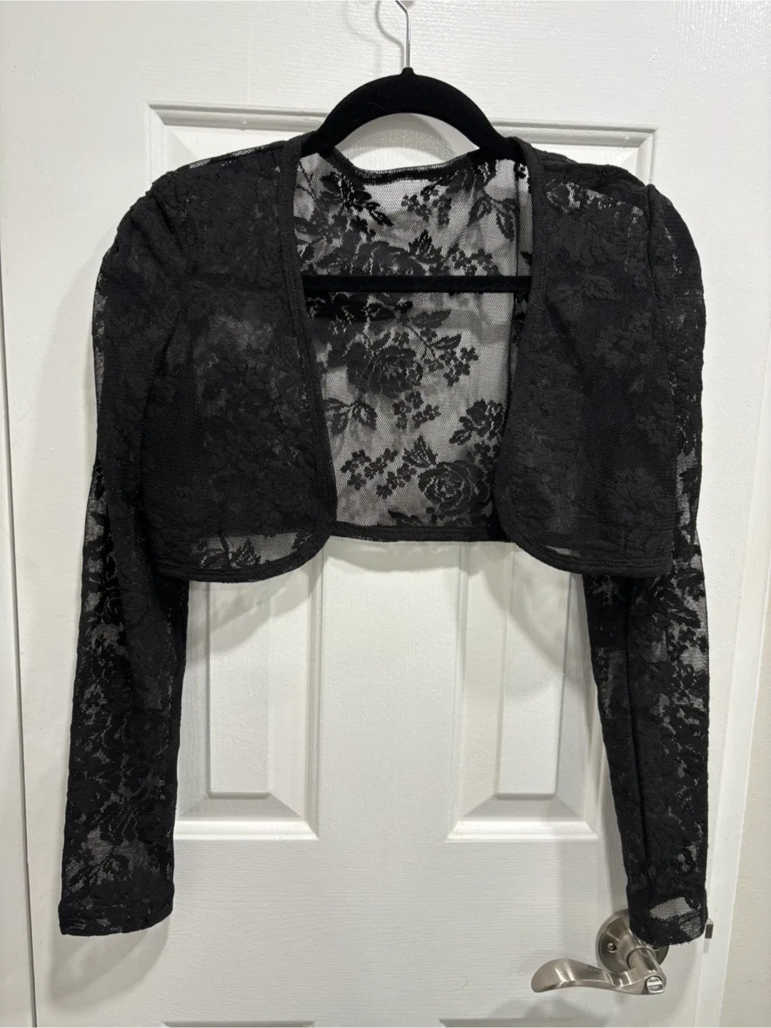 Black Lace Bolero Shrug. Size S/M