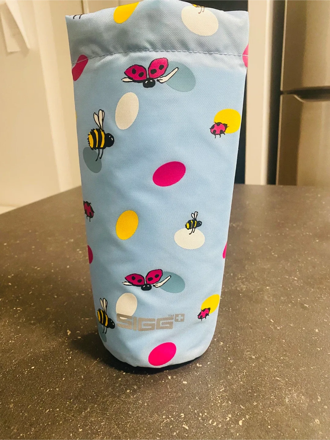 Sigg 0.6L Water Bottle Sleeve - Bee & Ladybug Design thumbnail