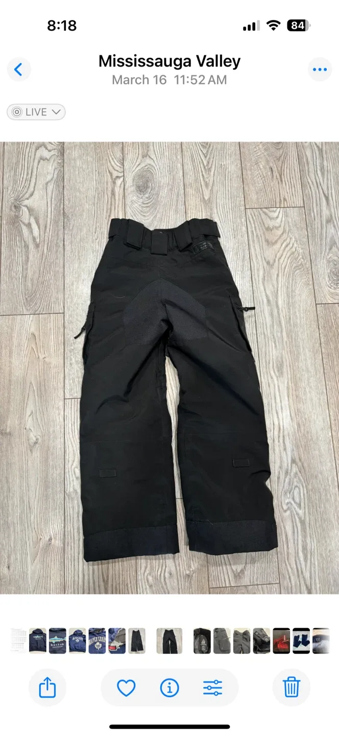 Ripzone Kids Black Snow Pants - Size XS image indicator(2)