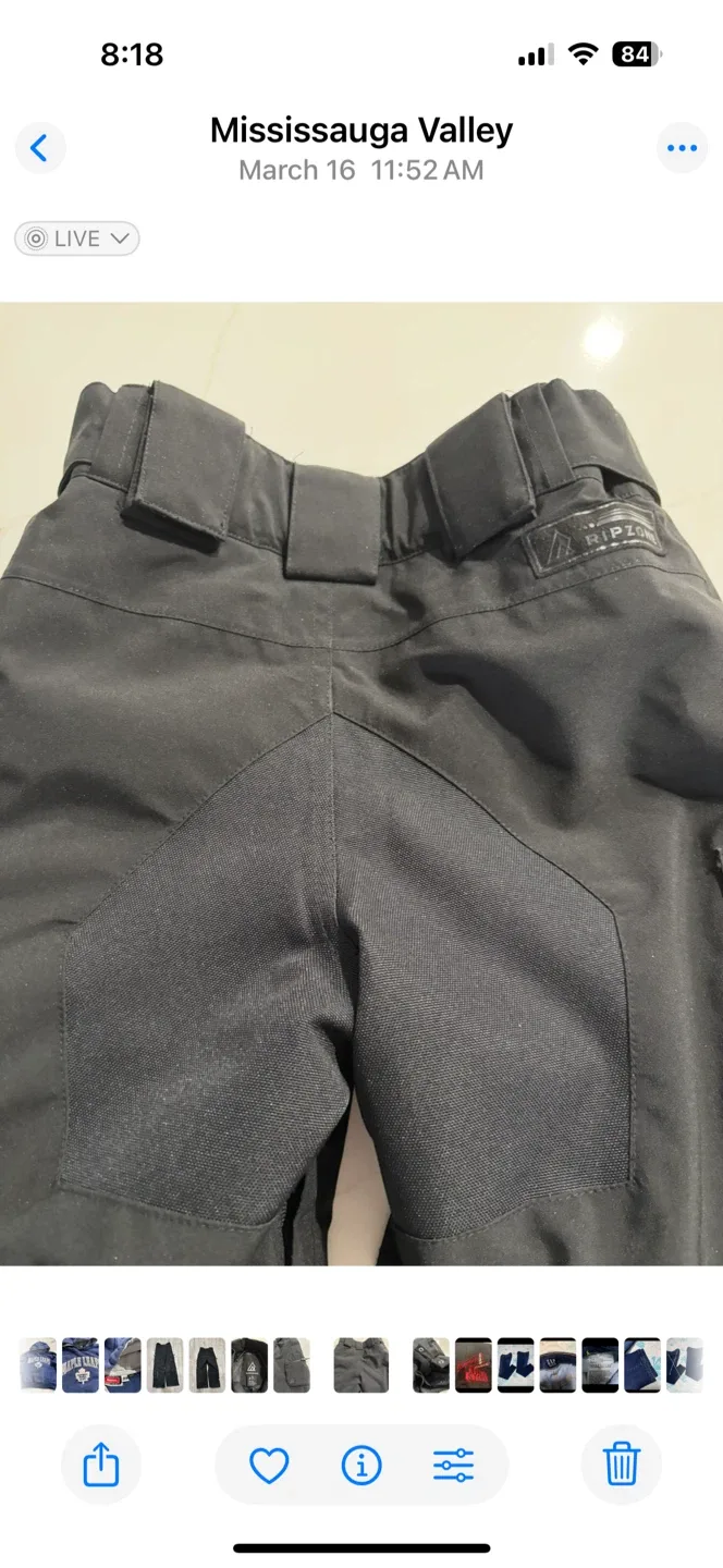 Ripzone Kids Black Snow Pants - Size XS image indicator(5)