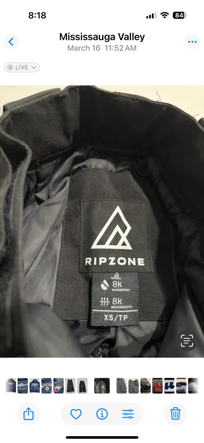 Ripzone Kids Black Snow Pants - Size XS image indicator(3)