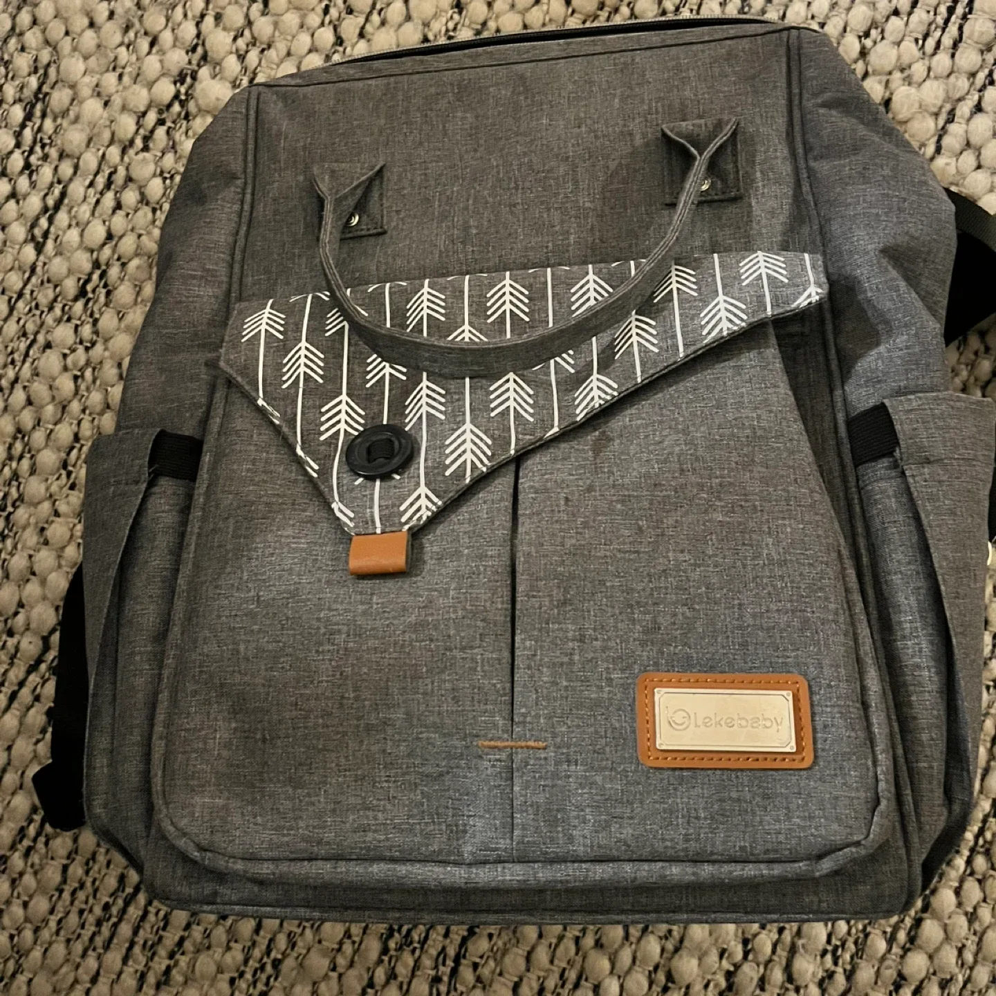 LekeBaby Diaper Bag Backpack - Grey