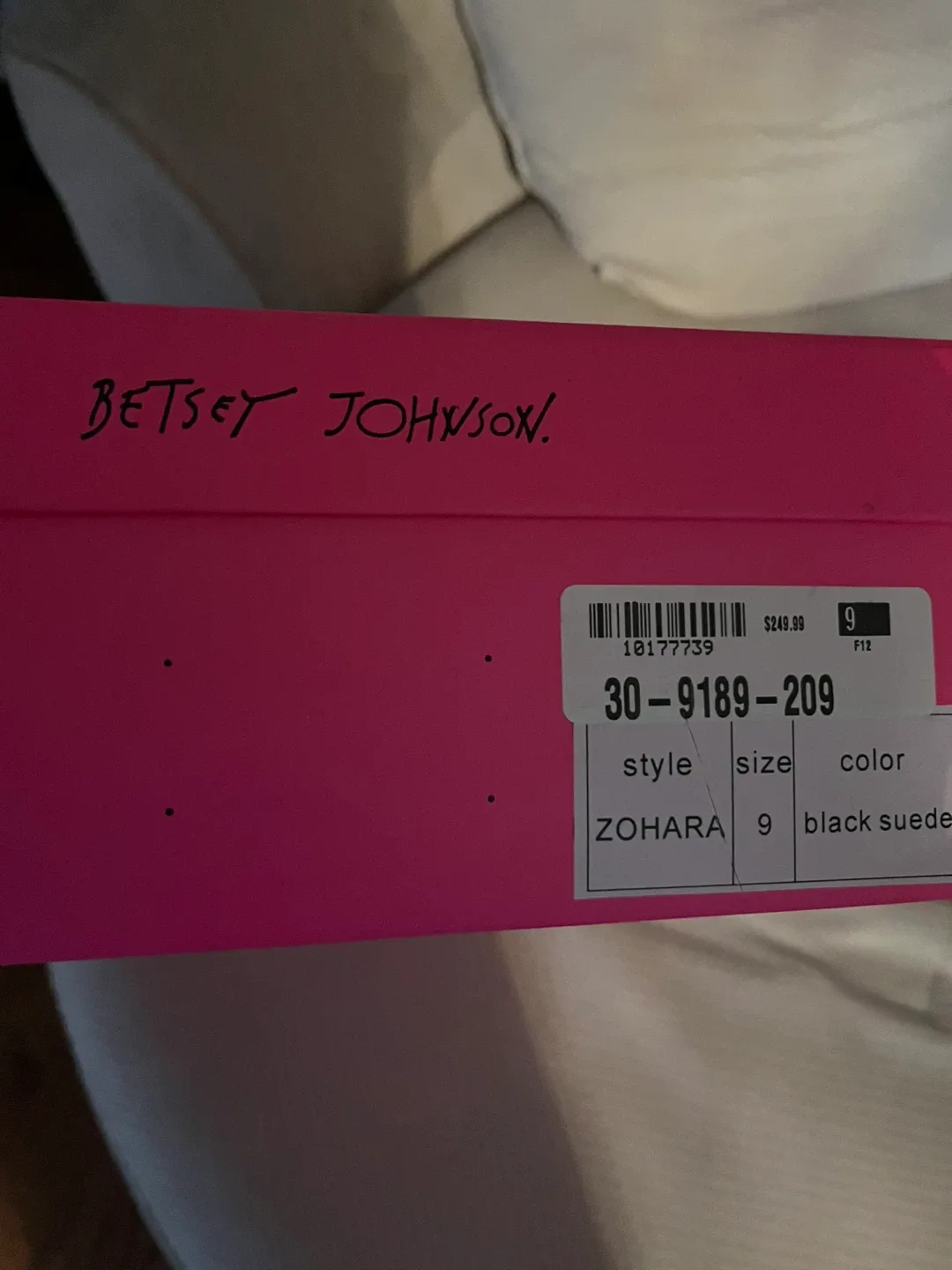 Betsey Johnson Black Suede Fringe Wedge Boots - Size 9 image indicator(6)