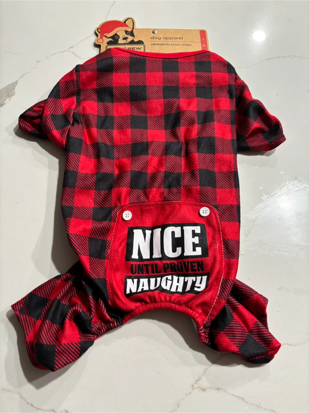 NEW Pup Crew Chris Dog Apparel - Size Large