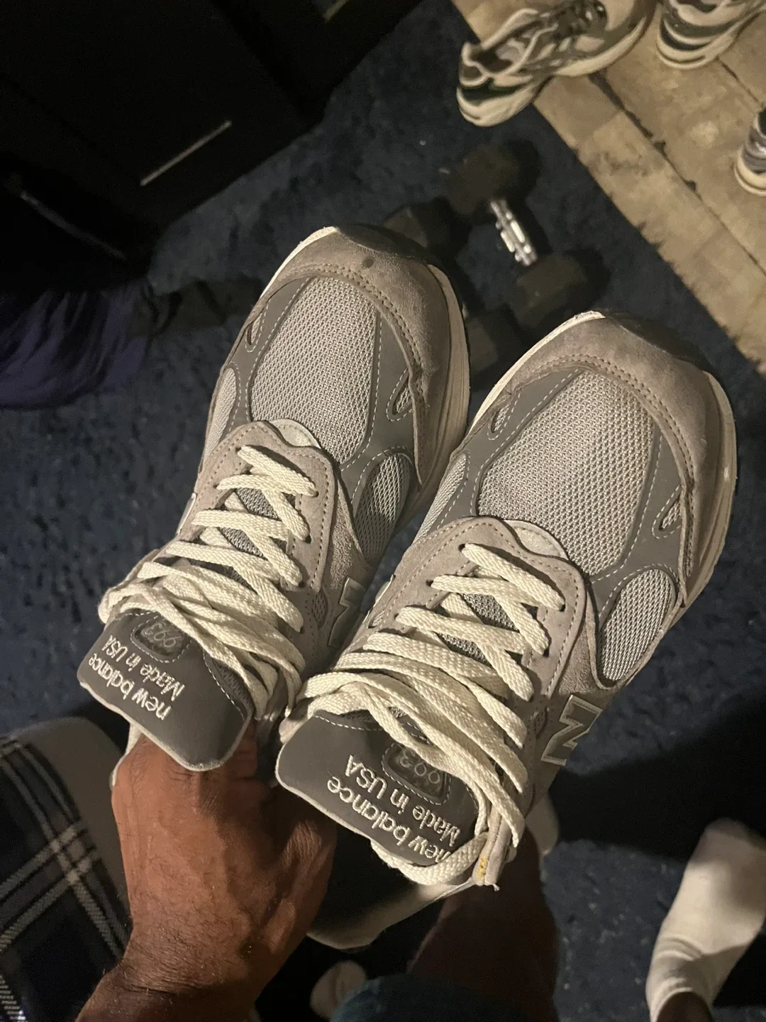 New Balance 993 Gray Sneakers n asics 11.5 120 for both image indicator(2)