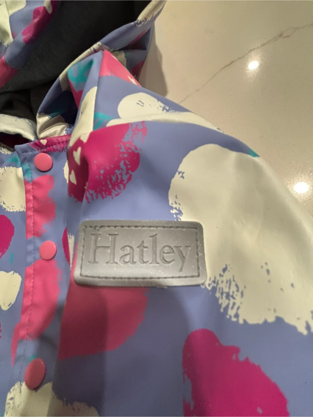 Hatley Kids Lined Raincoat - Size 3. Like New. - photo 3