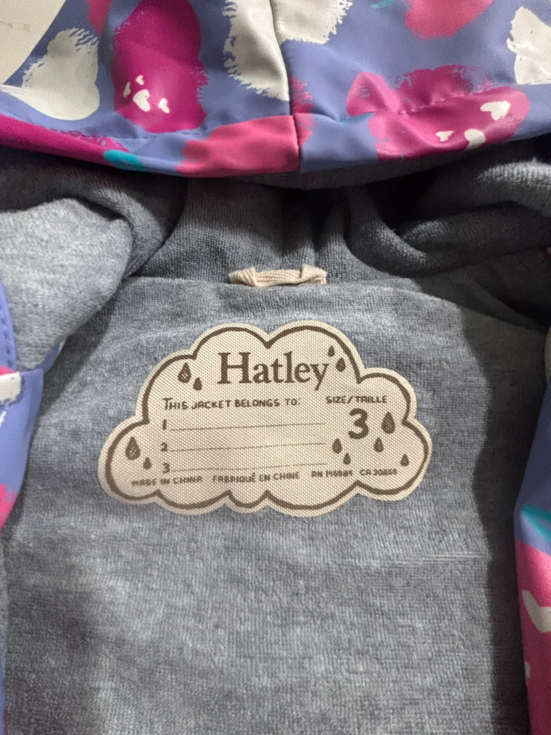 Hatley Kids Lined Raincoat - Size 3. Like New. - photo 4
