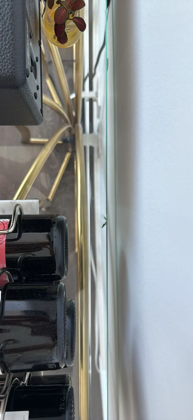 Glass & Brass Console Table image indicator(4)