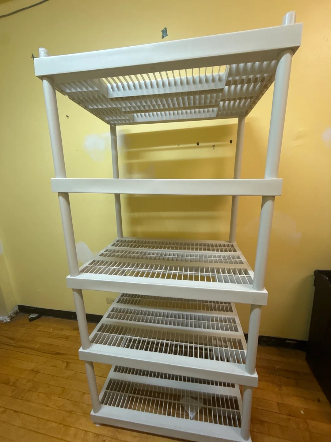 White 5-Tier Plastic Shelf thumbnail