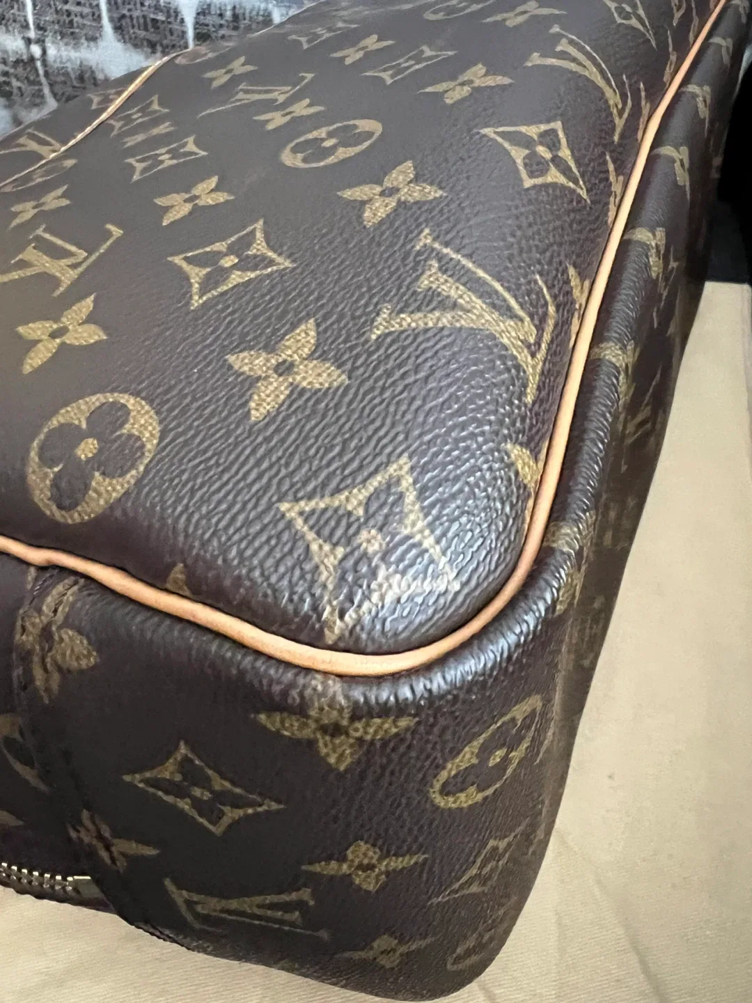 Louis Vuitton Monogram  Deauville Handbag image indicator(9)